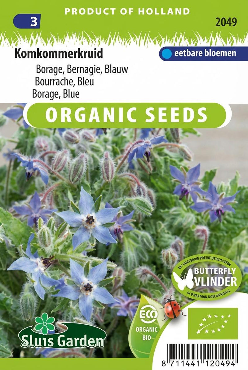 Komkommerkruid, Borage Bernagie Blauw