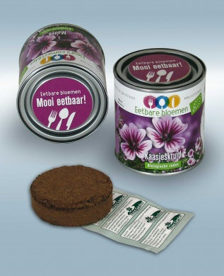 Eetbare bloemen in blik Kaasjeskruid BIO