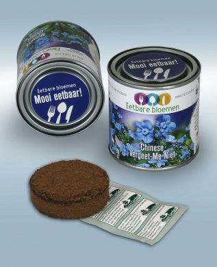 Eetbare bloemen in blik Chinese Vergeet-me-niet