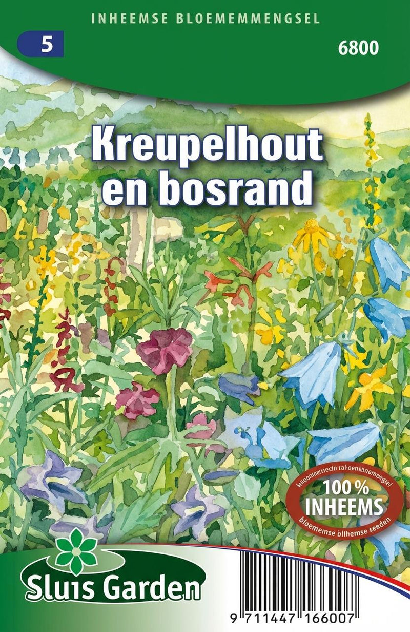 Zakje kreupelhout en bosrandzaden van Sluis Garden.