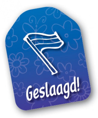LABEL Geslaagd! (blauw)