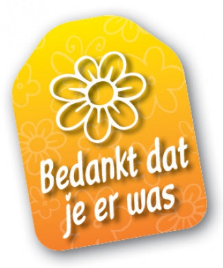 LABEL Bedankt dat je er was