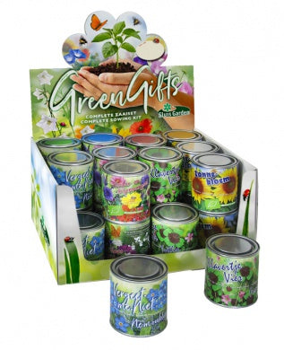 Boeketje in blik Showdoos 24x