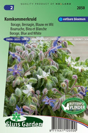 Komkommerkruid, Borage Blauw en wit