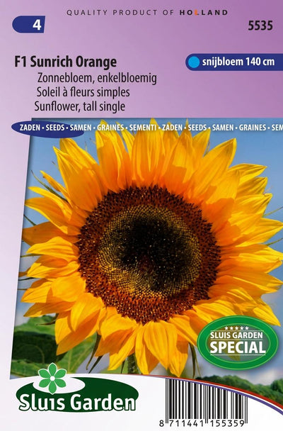 Zonnebloem F1 Sunrich Orange (Helianthus)