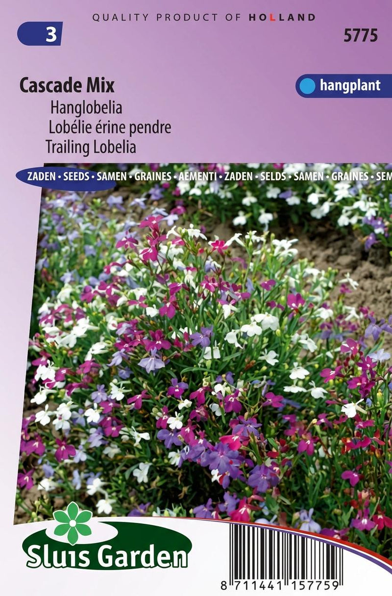 Zakje zaden Hanglobelia van Sluis Garden.