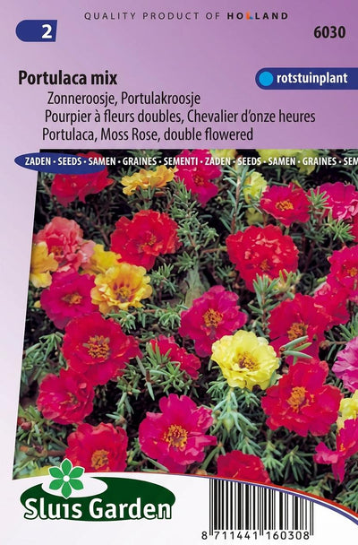 Zonneroosje (Portulaca dubbelbloemig gemengd)