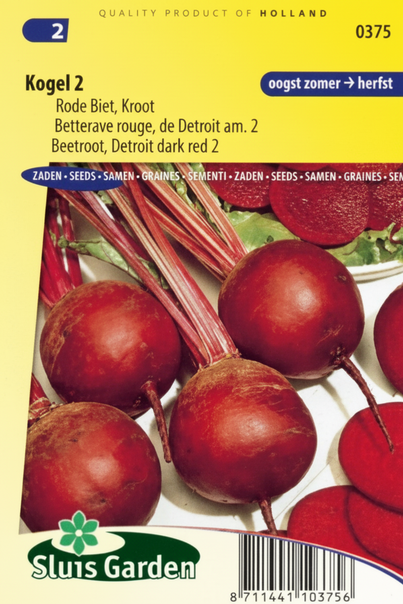 Zakje zaden voor rode biet van Sluis Garden.