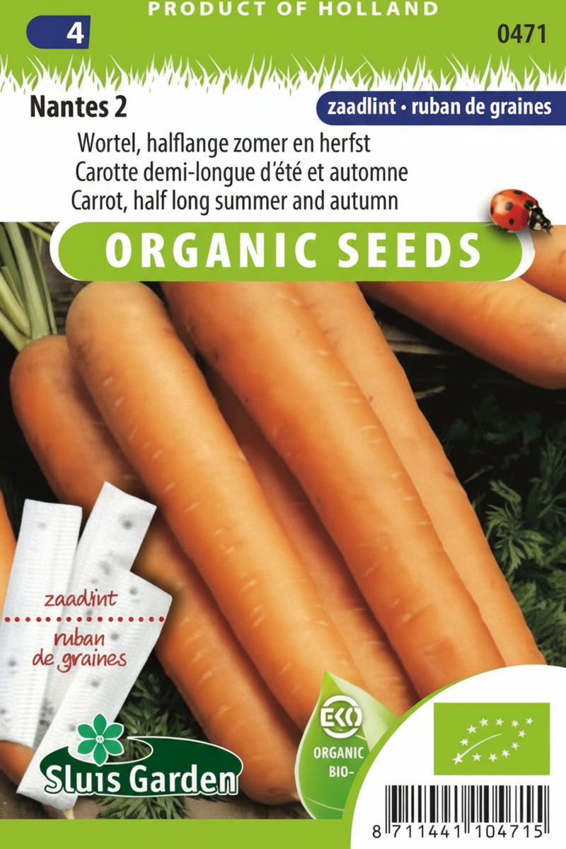 Wortel Nantes 2 (BIO zaadlint)